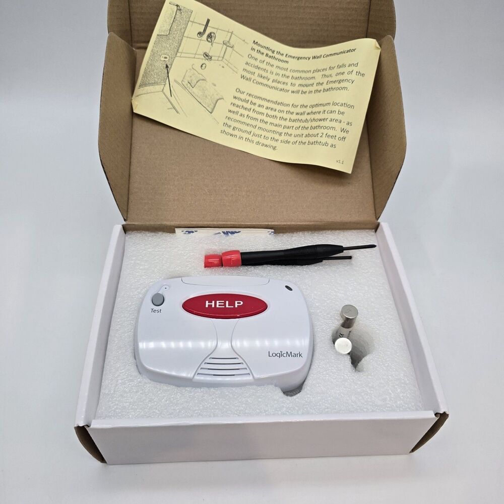 Logicmark 37920 Emergency Wall Communicator White Freedom Alert LifeSentry